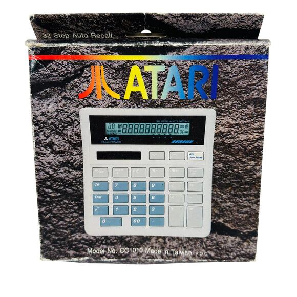 Vintage NOS w/ Box Atari CC1010 Calculator Retro Computer PC Gaming Collection - Picture 2 of 7